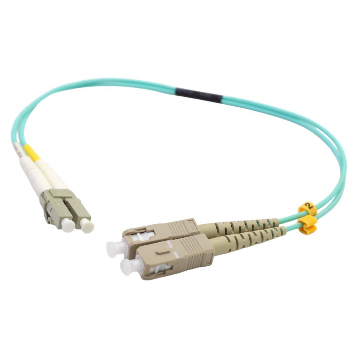 Ojc Fiber Patch Cord Sc-Lc Mm Duplex 50/125 Om3 0.25 Mt