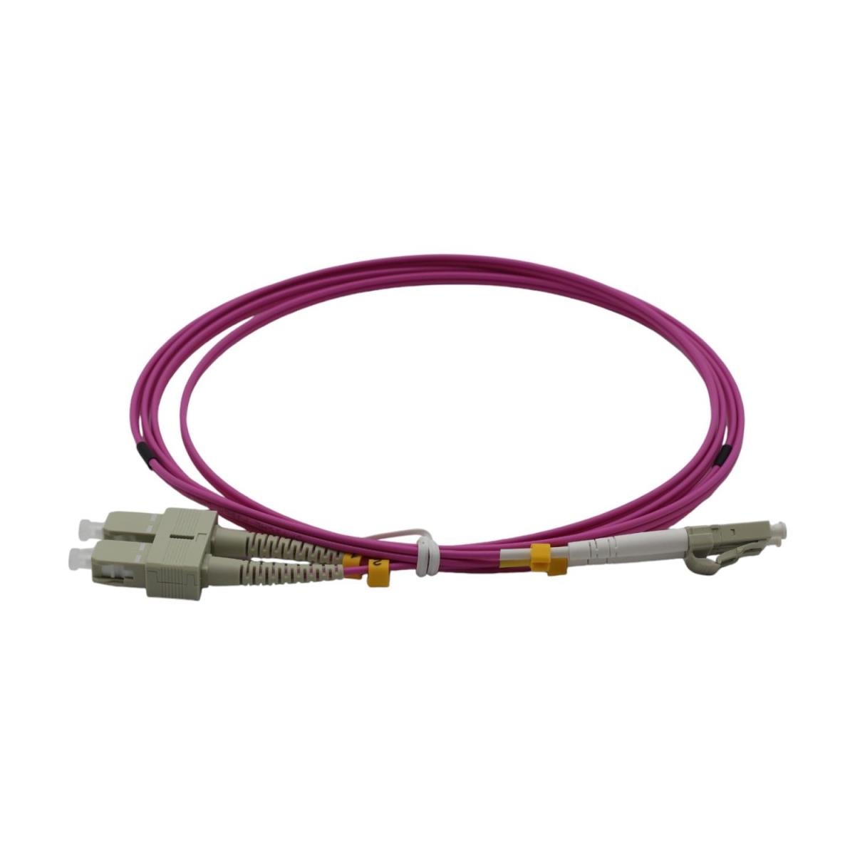 Ojc Fiber Patch Cord Sc-Lc Mm Duplex 50/125 Om4 2 Mt