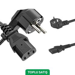 Viges 1,8 Mt. Power Kablosu Siyah ( 10 Adet )