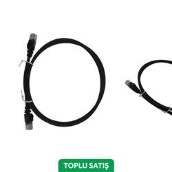 Viges BC-ODS Cat6 Utp Lszh Patch Cord 1 Mt. Siyah ( 20 Adet )