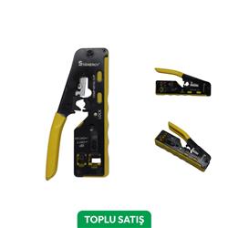 Viges BC-ODS Yeni Nesil Profesyonel RJ45 RJ11 Cat5-Cat6-Cat7 S�kma Pensesi Sar�