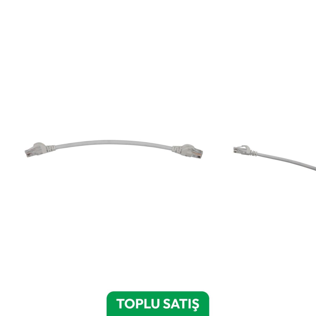 Viges BC-ODS Cat6 Utp Lszh Patch Cord 0,20 Mt. Beyaz ( 30 Adet )