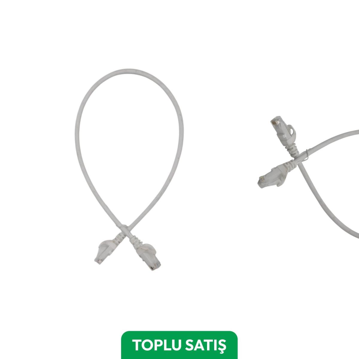 Viges BC-ODS Cat6 Utp Lszh Patch Cord 0,50 Mt. Beyaz ( 30 Adet )