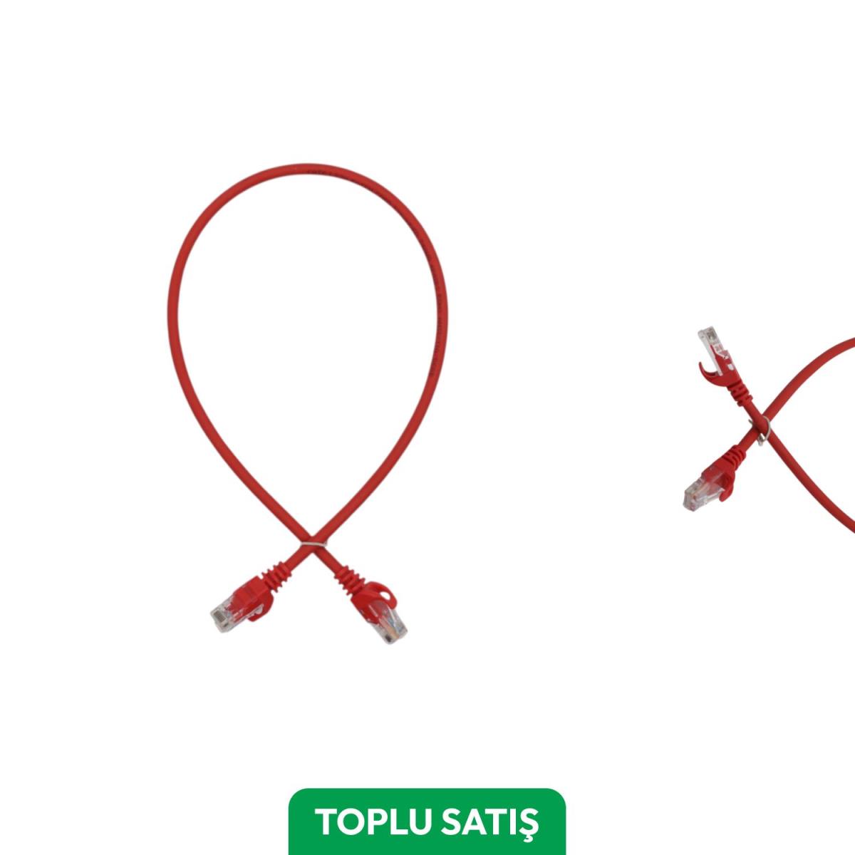 Viges BC-ODS Cat6 Utp Lszh Patch Cord 0,50 Mt. K�rm�z� ( 30 Adet )