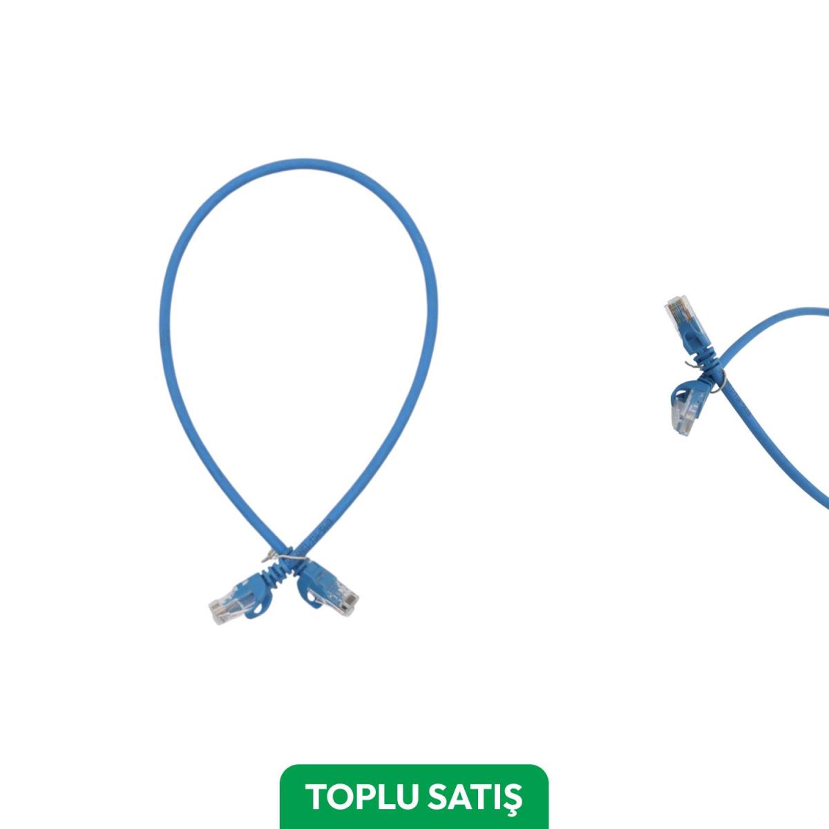 Viges BC-ODS Cat6 Utp Lszh Patch Cord 0,50 Mt. Mavi ( 30 Adet )