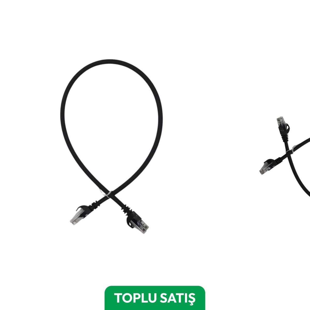 Viges BC-ODS Cat6 Utp Lszh Patch Cord 0,50 Mt. Siyah ( 30 Adet )